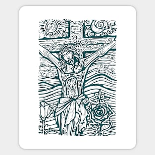 Jesus Christ illustration Sticker